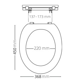 RIDDER Siège de toilette fermeture en douceur Premium Blanc A0070700