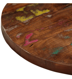 Dessus de table Ø 60x2,5 cm rond bois massif de récupération