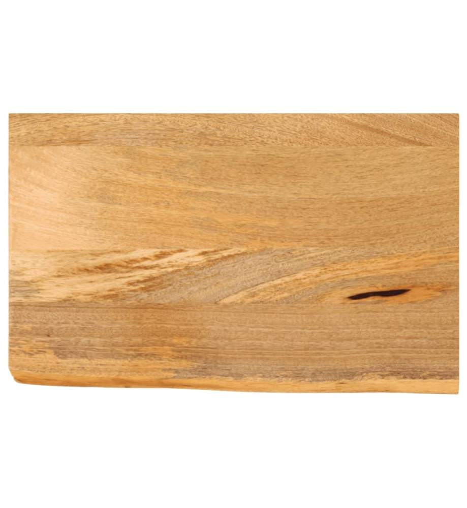 Dessus de table à bord vivant 40x30x2,5 cm bois massif manguier