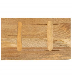 Dessus de table à bord vivant 40x30x2,5 cm bois massif manguier