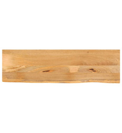 Dessus de table à bord vivant 110x40x2,5cm bois massif manguier