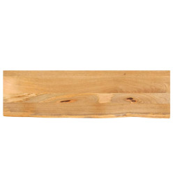 Dessus de table à bord vivant 100x30x2,5cm bois massif manguier