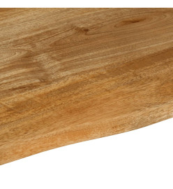 Dessus de table à bord vivant 70x60x2,5 cm bois massif manguier