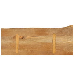 Dessus de table à bord vivant 80x30x2,5 cm bois massif manguier