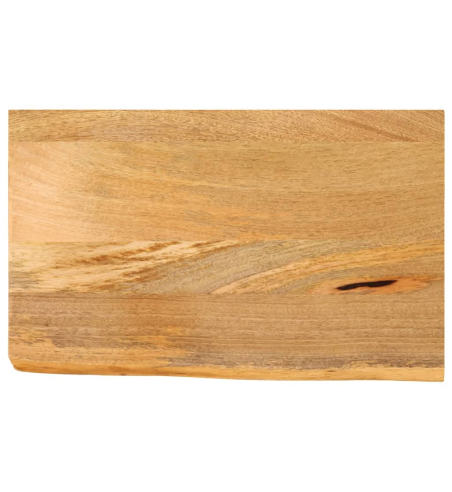 Dessus de table à bord vivant 60x20x3,8 cm bois massif manguier