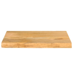 Dessus de table à bord vivant 60x20x3,8 cm bois massif manguier