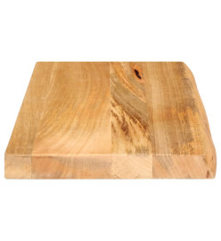 Dessus de table à bord vivant 50x40x3,8 cm bois massif manguier