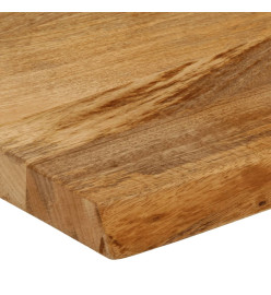 Dessus de table à bord vivant 160x20x3,8cm bois massif manguier