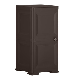 Armoire en plastique 40x43x85,5 cm Design de bois Marron