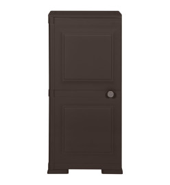 Armoire en plastique 40x43x85,5 cm Design de bois Marron