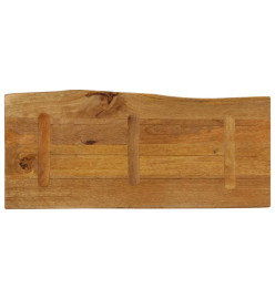 Dessus de table 90x40x2,5 cm bord vivant bois massif manguier