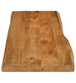 Dessus de table 110x40x2,5 cm bord vivant bois massif manguier