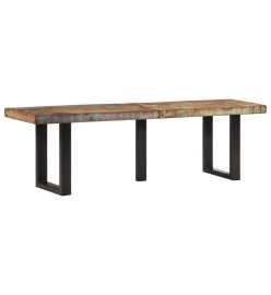 Banc 160 cm bois de récupération massif et acier