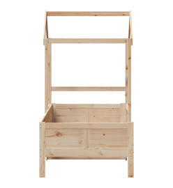 Lit de jour avec toit 90x190 cm bois de pin massif