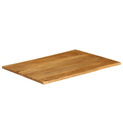 Dessus de table 90x80x3,8 cm bord vivant bois massif manguier