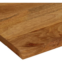 Dessus de table 90x80x3,8 cm bord vivant bois massif manguier