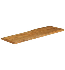 Dessus de table 140x40x3,8 cm bord vivant bois massif manguier