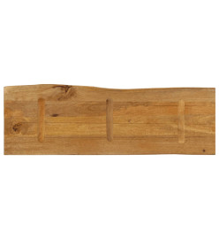 Dessus de table 140x40x3,8 cm bord vivant bois massif manguier