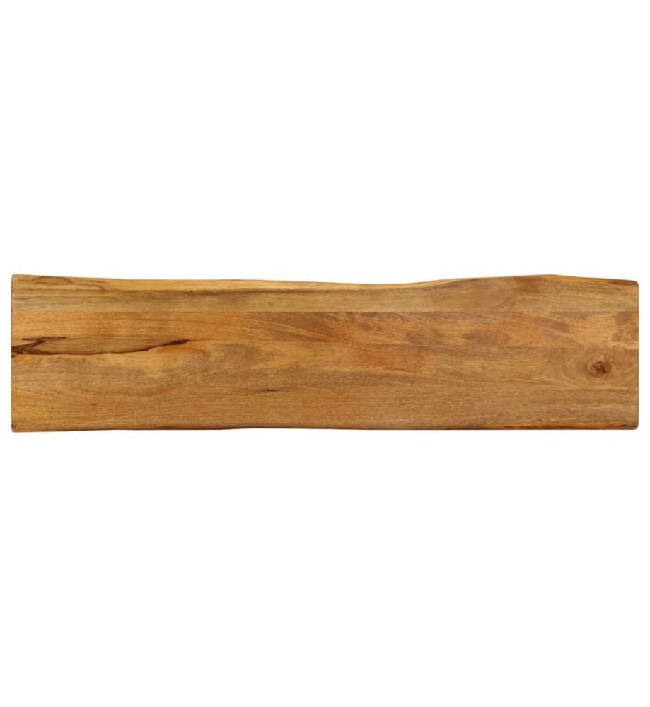 Dessus de table 160x40x2,5 cm bord vivant bois massif manguier