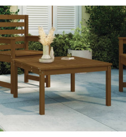 Table de jardin marron miel 82,5x82,5x45 cm bois massif de pin