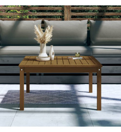 Table de jardin marron miel 82,5x82,5x45 cm bois massif de pin