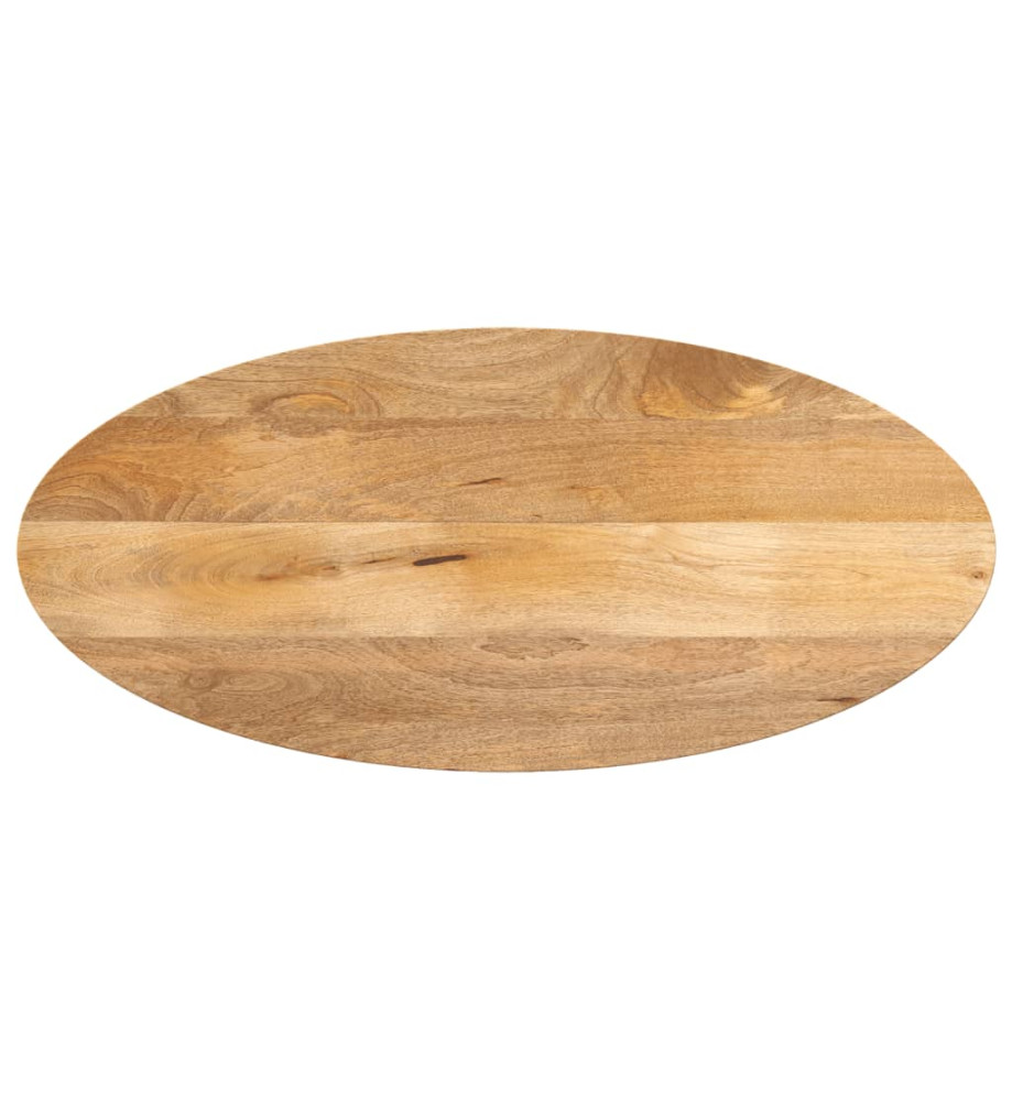 Dessus de table 140x50x2,5 cm ovale bois massif de manguier