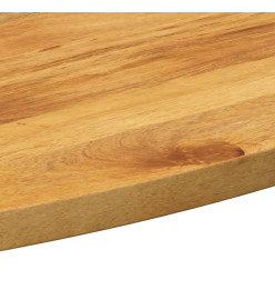 Dessus de table 80x40x2,5 cm ovale bois massif de manguier