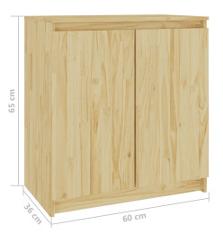 Armoire latérale 60x36x65 cm bois de pin massif