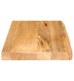 Dessus de table à bord vivant 60x40x2,5 cm bois massif manguier