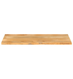 Dessus de table à bord vivant 140x60x3,8cm bois massif manguier