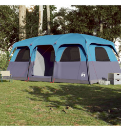 Tente de cabine familiale 9 personnes bleu imperméable