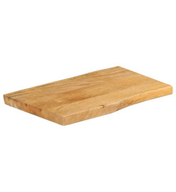 Dessus de table 50x40x3,8 cm bord vivant bois massif manguier