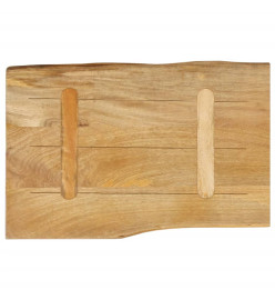 Dessus de table 50x40x3,8 cm bord vivant bois massif manguier