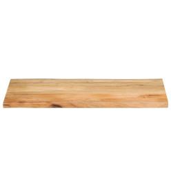 Dessus de table 110x60x2,5 cm bord vivant bois massif manguier