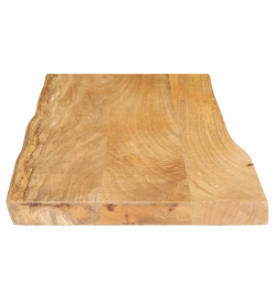 Dessus de table 90x40x3,8 cm bord vivant bois massif manguier