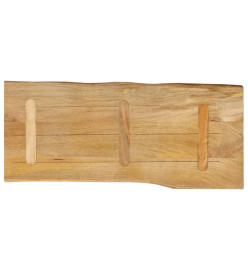 Dessus de table 90x40x3,8 cm bord vivant bois massif manguier