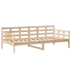 Lit de jour avec toit 90x190 cm bois de pin massif