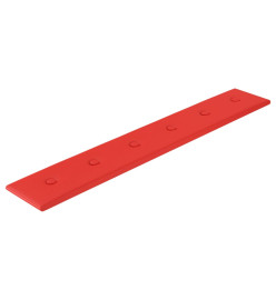 Panneaux muraux 12 pcs Rouge 90x15 cm Similicuir 1,62 m²