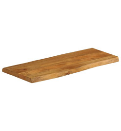 Dessus de table 80x40x3,8 cm bord vivant bois massif manguier