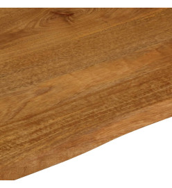 Dessus de table 110x80x2,5 cm bord vivant bois massif manguier