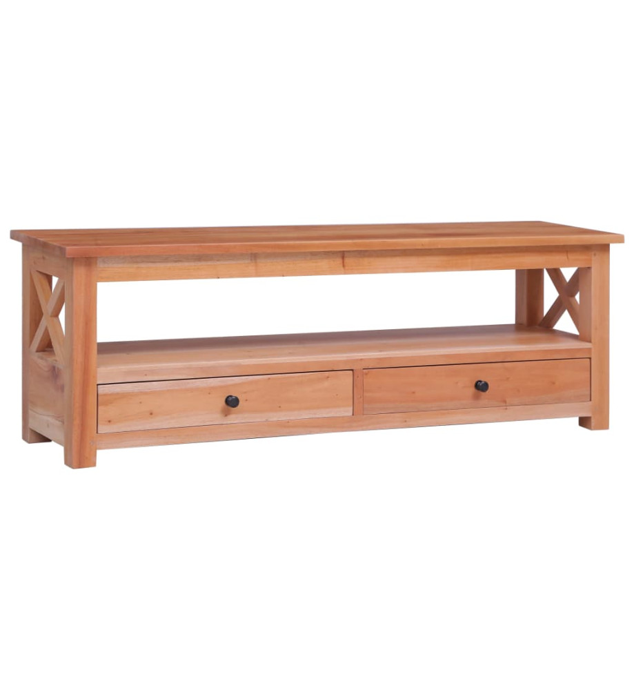 Meuble TV 115x30x40 cm Bois d'acajou massif