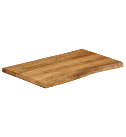 Dessus de table 90x60x2,5 cm bord vivant bois massif manguier