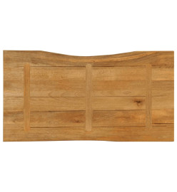 Dessus de table 120x60x3,8 cm bord vivant bois massif manguier