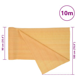 Filet brise-vue sable 1,8x10 m PEHD 150 g/m²
