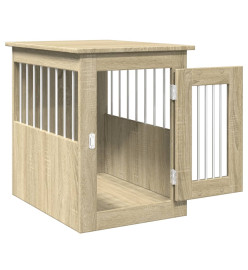 Meuble de cage pour chiens chêne sonoma 45x62x59 cm