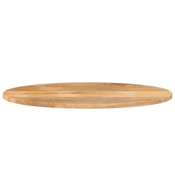 Dessus de table 120x50x3,8 cm ovale bois massif de manguier