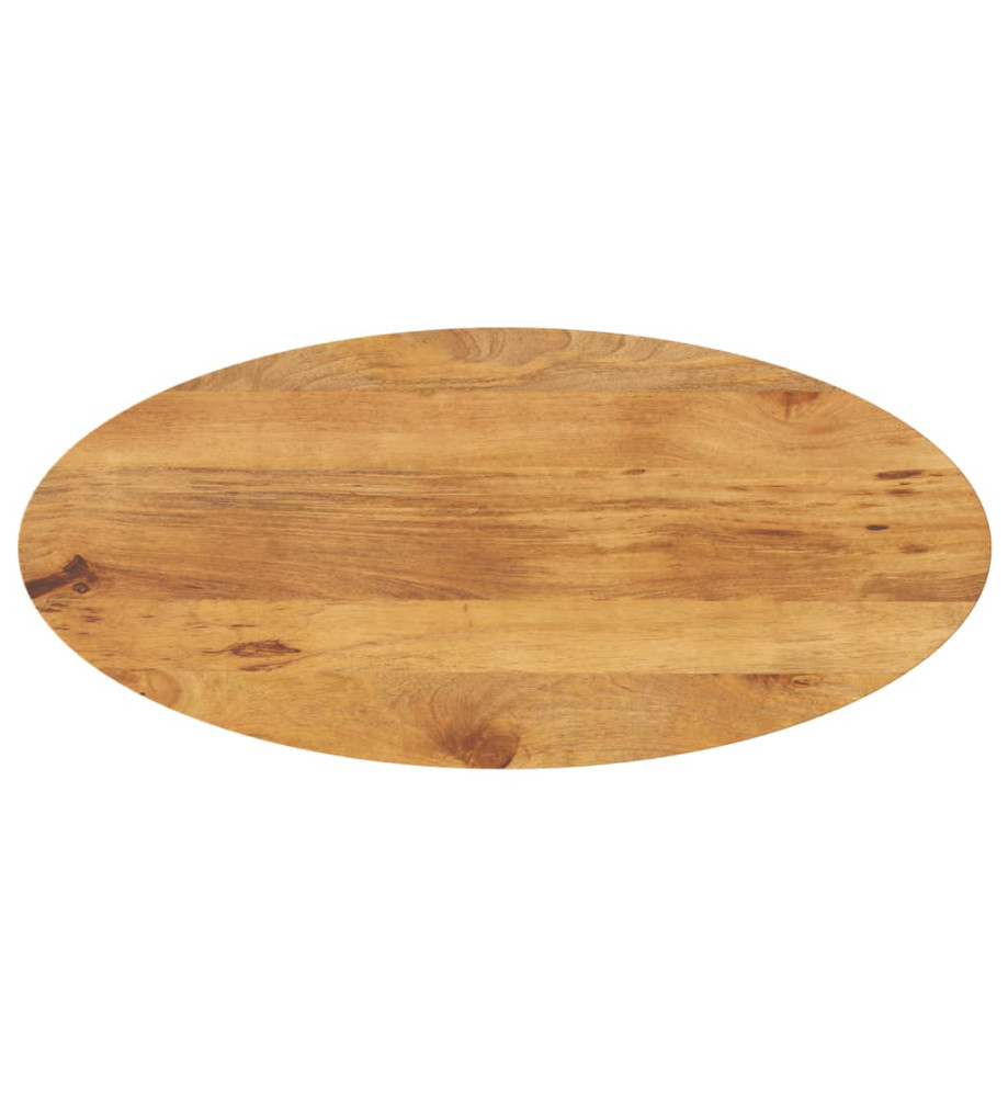 Dessus de table 110x40x2,5 cm ovale bois massif de manguier