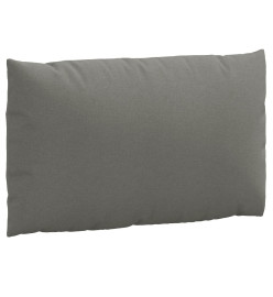 Coussins de palette lot de 3 gris foncé mélangé tissu