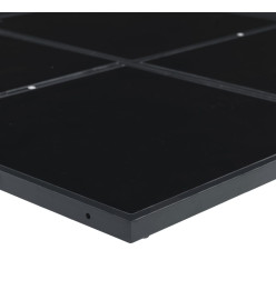 Ensemble à manger de jardin 11 pcs noir textilène