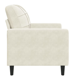 Fauteuil Crème 60 cm Velours